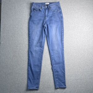 Nicole Miller SOHO Jeans Women's (27x28) High Rise Skinny Stretch Ankle READ